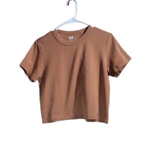 Uniqlo Short Sleeve Tan Tee